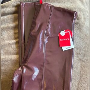 SPANX faux patent leather leggings